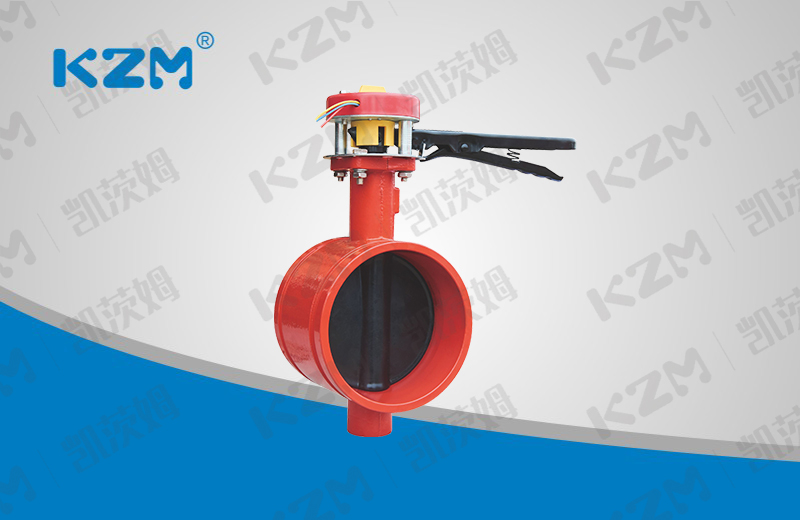 Fire signal groove butterfly valve